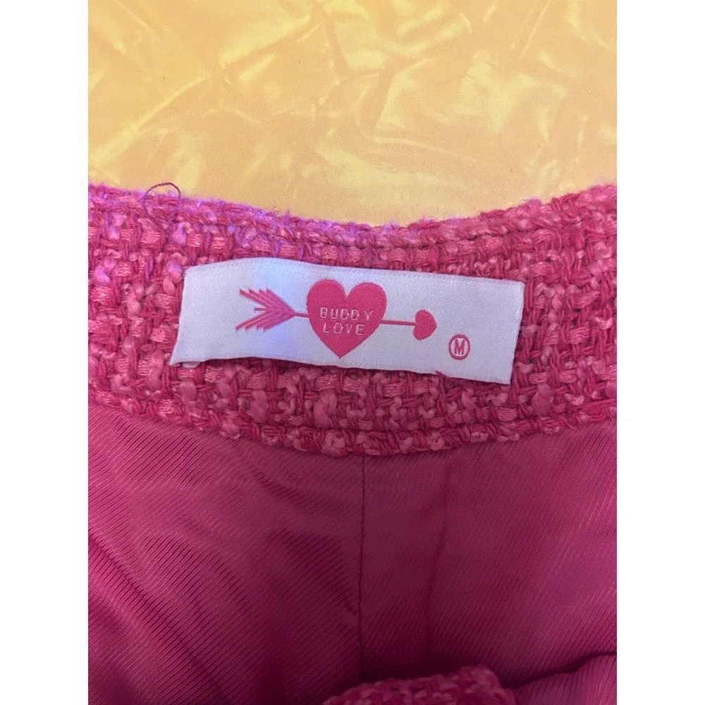 Hot Pink Short Shorts Tweed Women's Medium Preppy Classic NWT